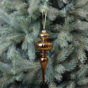 Glass Elegance Finial - Antique Gold - 8 x 24cm