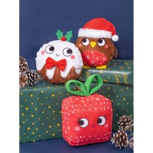 Squeaky Crinkle Plush Dog Toy 