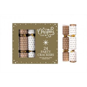 24 Pk 9" Gold Stars Cracker Party Box