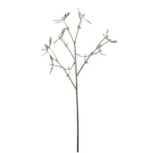 Snowy Mistletoe Sprig - White/Green - 60cm