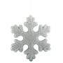 Glitter Snowflake Hanging Decoration - Silver - 36cm