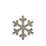 Glitter Snowflake Hanging Decoration - Gold - 25cm