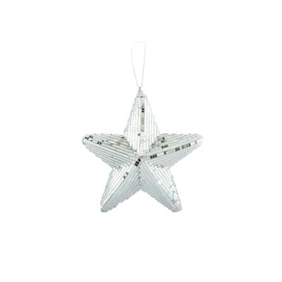 Mirror Star Hanging Decoration -20cm