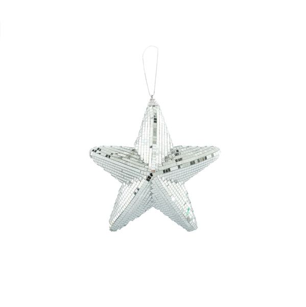 Mirror Star Hanging Decoration -20cm