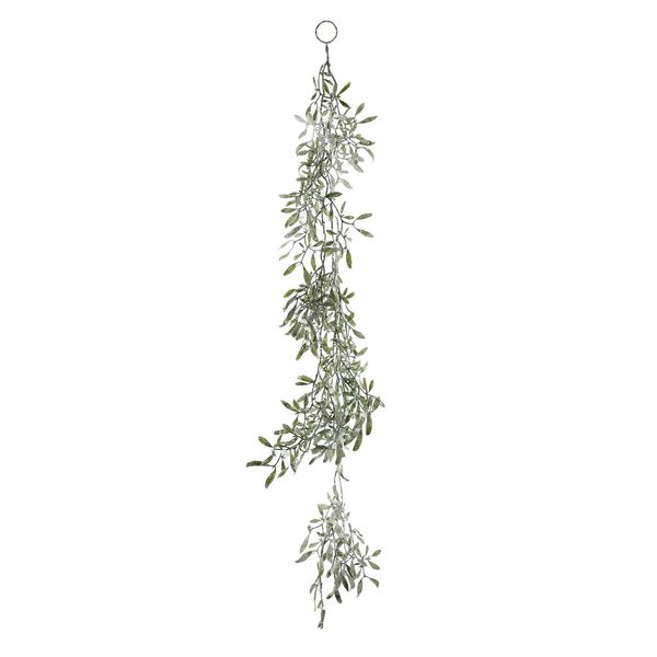 Frosted Mistletoe Cascade - Green - 120cm