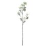 Berry Spray with Mini Leaves - White/Green - 80cm