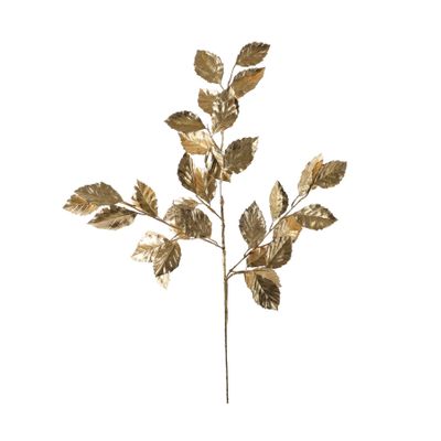 Golden Beech Leaf Spray - Gold - 58cm