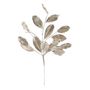 Sparkle Magnolia Leaf Spray - Champagne - 60cm