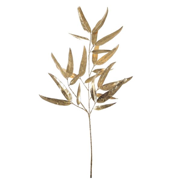 Metallic Long Leaf Eucalyptus - Gold - 77cm