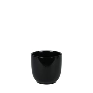 Hortus Cairo Ceramic Pot - Glossy Black - Dia12 x H10cm