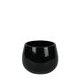 Hortus London Ceramic Pot - Glossy Black - Dia13 x H12cm
