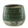 Hortus Sydney Reactive Glaze Pot - Green - Dia27 xH22.5cm