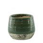 Hortus Sydney Reactive Glaze Pot - Green - Dia16 x H12cm