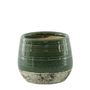 Hortus Sydney Reactive Glaze Pot - Green - Dia15 x H12cm