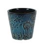 Hortus Cairns Stamped Pot - Ice Blue - Dia19.5 x H17.5cm