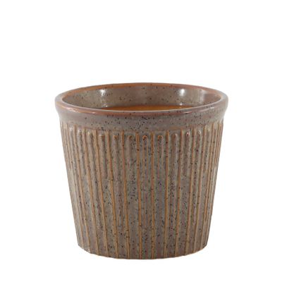 Hortus Hamilton Linea Pot - Brown - Dia19.5 x H17.5