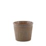 Hortus Hamilton Linea Pot - Brown - Dia11.5 x H9cm