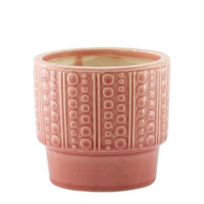 Hortus Warwick Dimple Pot - Pink - Dia24 x H22.5cm