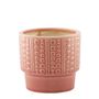 Hortus Warwick Dimple Pot - Pink - Dia19.5 x H17.5cm