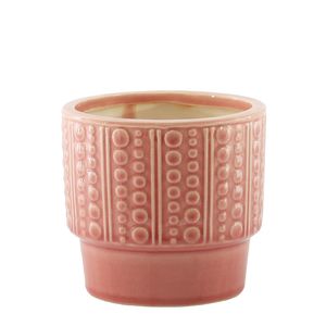 Hortus Warwick Dimple Pot - Pink - Dia19.5 x H17.5cm