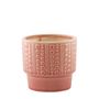 Hortus Warwick Dimple Pot - Pink -Dia15 x H12cm