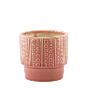 Hortus Warwick Dimple Pot - Pink -Dia15 x H12cm