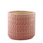 Hortus Gosford Pattern Pot  - Pink - Dia24 x H22.5cm