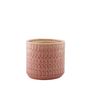 Hortus Gosford Pattern Pot  - Pink - Dia13 x H12cm