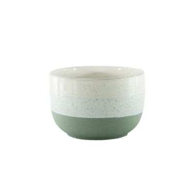 Hortus Bordeaux Stoneware Pot  - Green - Dia 21 x H14cm