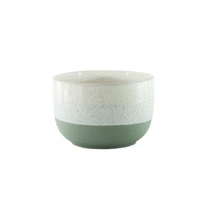 Hortus Bordeaux Stoneware Pot  - Green - Dia 21 x H14cm