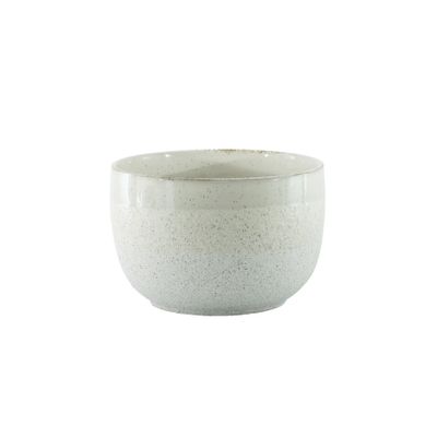 Hortus Bordeaux Stoneware Pot  - White - Dia 21 x H14cm