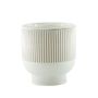 Hortus Toulon Stoneware Pot - Cream - Dia17 x H18cm
