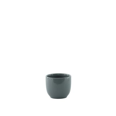 Hortus Cairo Ceramic Pot - Glossy Grey - Dia8 x H7cm