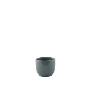 Hortus Cairo Ceramic Pot - Glossy Grey - Dia8 x H7cm
