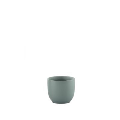 Hortus Cairo Ceramic Pot - Matt Grey - Dia8 x H7cm