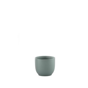 Hortus Cairo Ceramic Pot - Matt Grey - Dia8 x H7cm