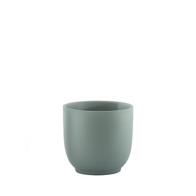 Hortus Cairo Ceramic Pot - Matt Grey - Dia13 x H12cm