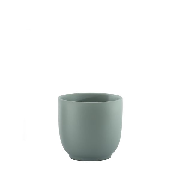 Hortus Cairo Ceramic Pot - Matt Grey - Dia13 x H12cm