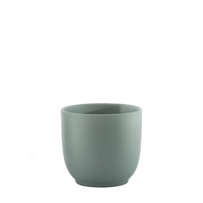 Hortus Cairo Ceramic Pot - Matt Grey - Dia14 x H13cm