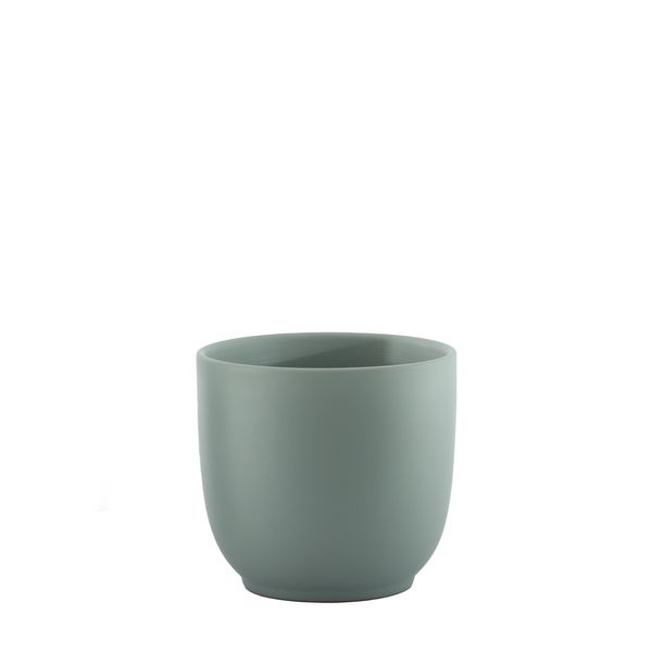 Hortus Cairo Ceramic Pot - Matt Grey - Dia14 x H13cm