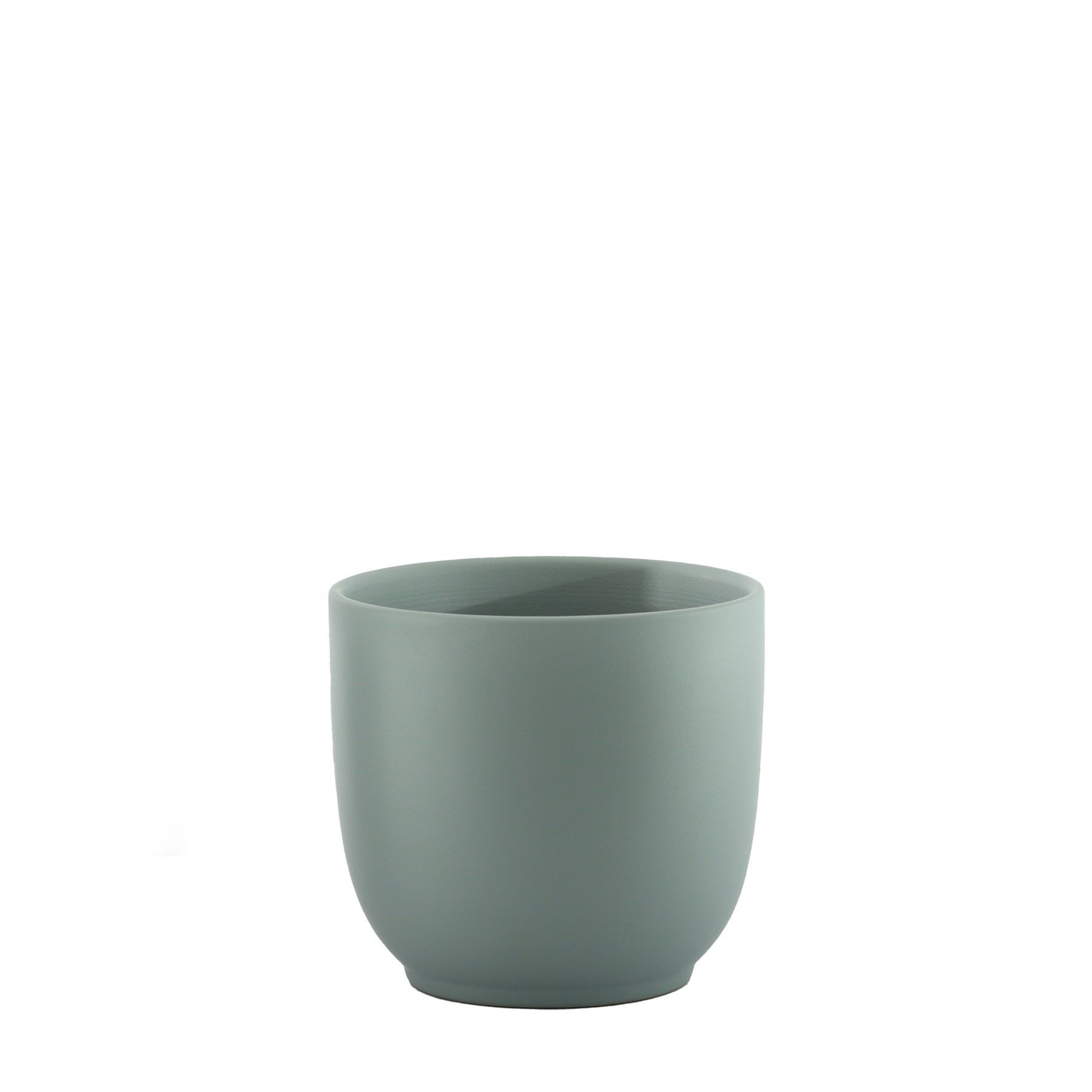 Hortus Cairo Ceramic Pot - Matt Grey - Dia14 x H13cm