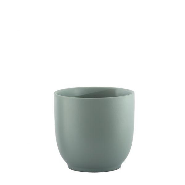 Hortus Cairo Ceramic Pot - Matt Grey - Dia16 x H15cm