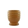 Hortus Hobart Footed Pot -Yellow - Dia13.5 x H17cm