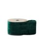 Green Velvet Ribbon - Wired Edge -  63mm x 10yds
