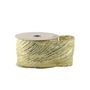 Gold Wave Ribbon - Wired Edge - 63mm x 10yds 