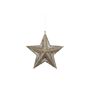 Glitter Star Hanging Decoration - Gold - 20cm