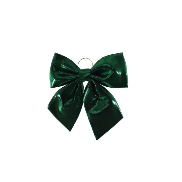 Green Satin Bow - Dia 34cm