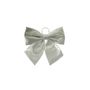 Silver Satin Bow - Dia 34cm
