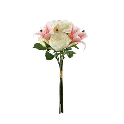 Essential Lily Mix Bouquet - Cream/Pink