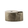 Dk Gold Shiny Ribbed Ribbon - Wired Edge - 63mm x 10yds